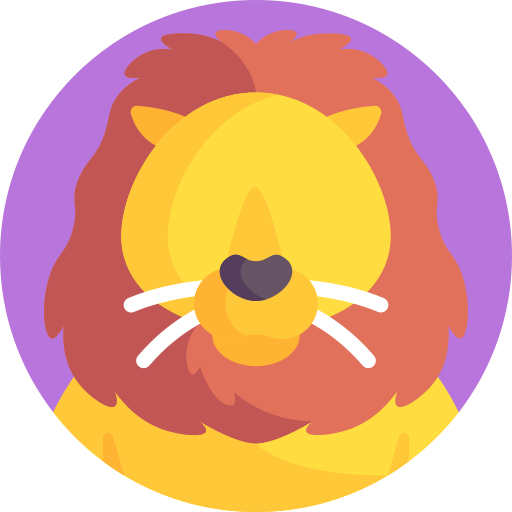 Cowardly lion - Free animals icons