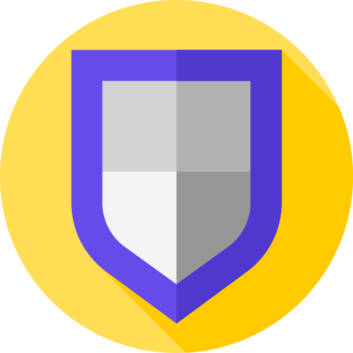 Shield Flat Circular Flat icon