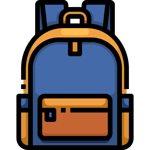 sac d'école Icône gratuit