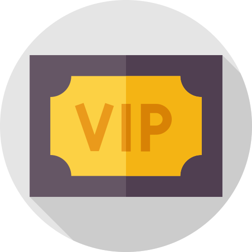 Vip Flat Circular Flat Icon