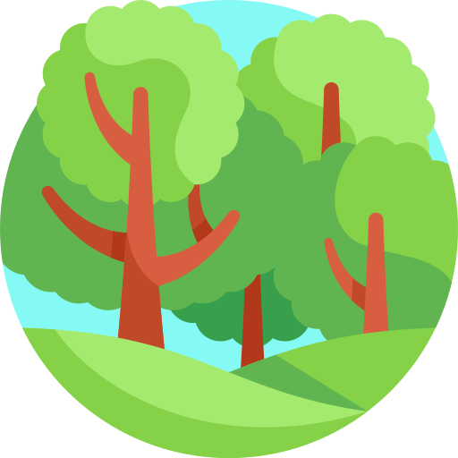 Tree Detailed Flat Circular Flat Icon