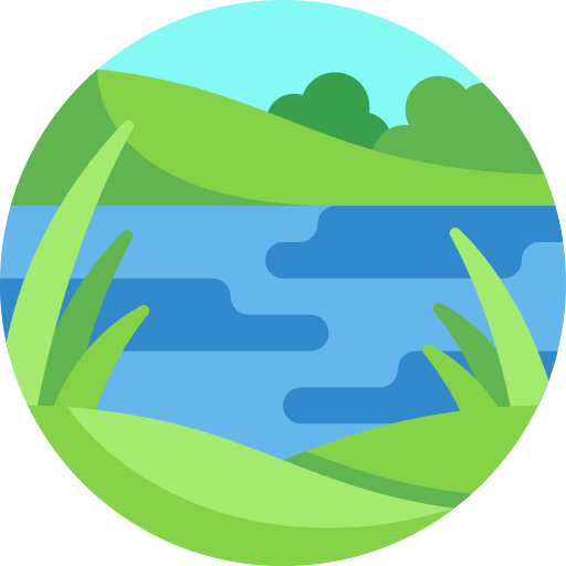 Lake Detailed Flat Circular Flat icon