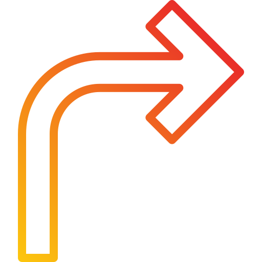 Turn right free icon