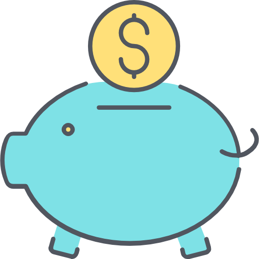 Piggy bank free icon