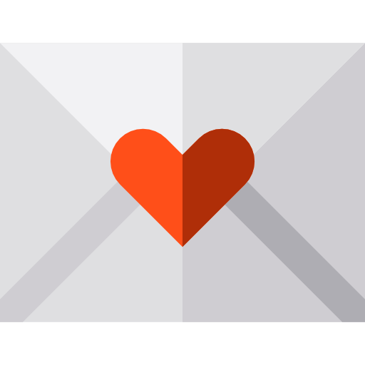 carta de amor icono gratis