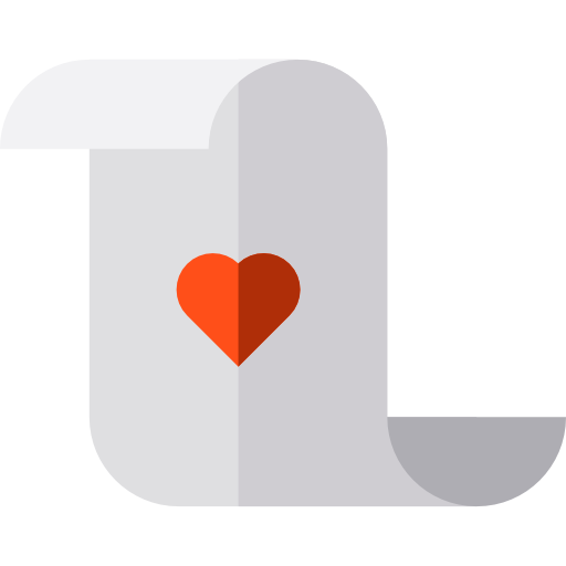 carta de amor icono gratis