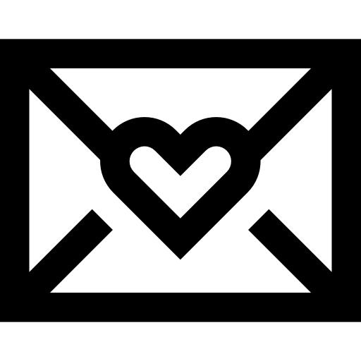 Love letter Basic Straight Lineal icon