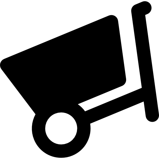 Wheelbarrow Basic Rounded Filled icon