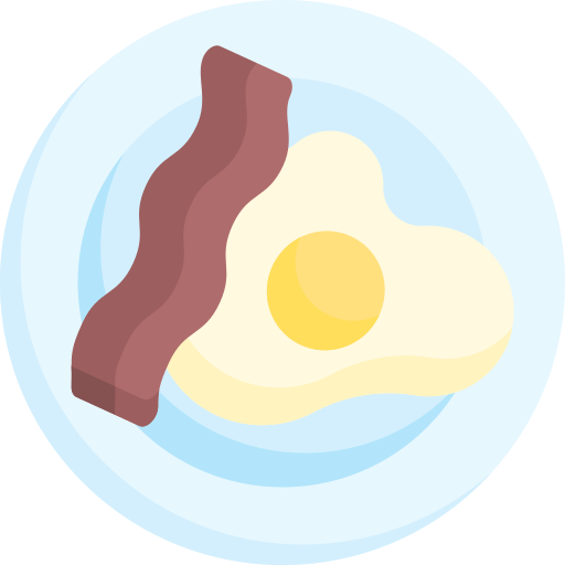 Egg and bacon Special Flat icon