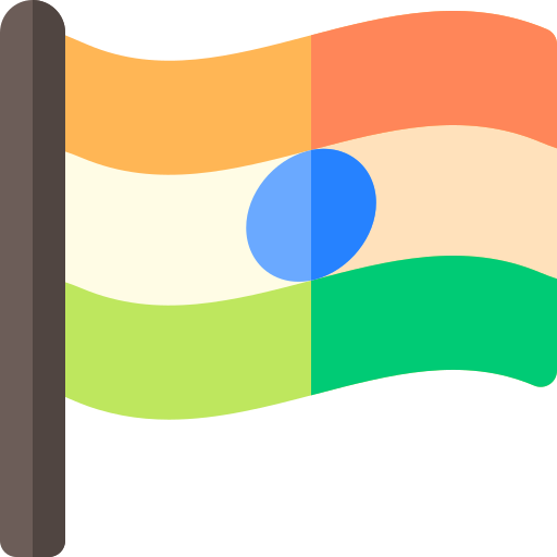 bandera india icono gratis