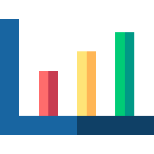 Statistics Basic Straight Flat icon