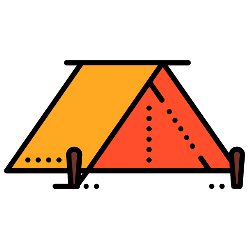 carpa para camping icono gratis