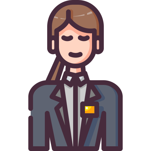 recepcionista icono gratis