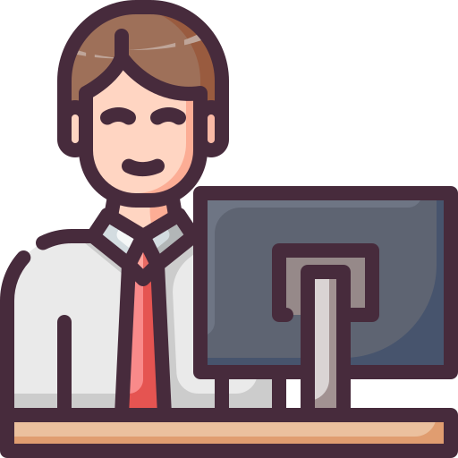 recepcionista icono gratis