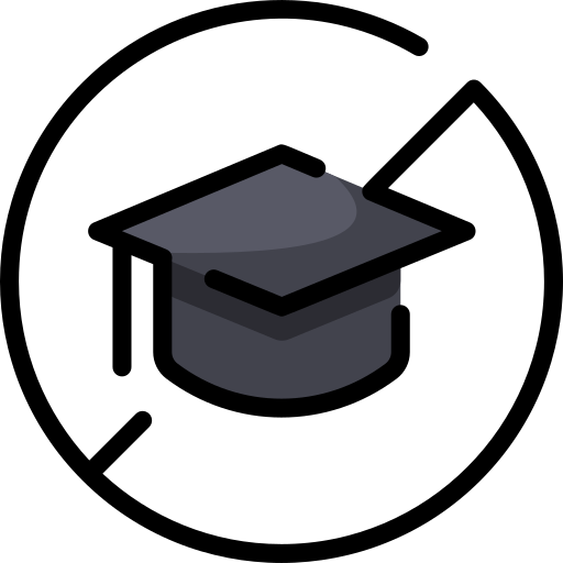 gorro de graduación icono gratis