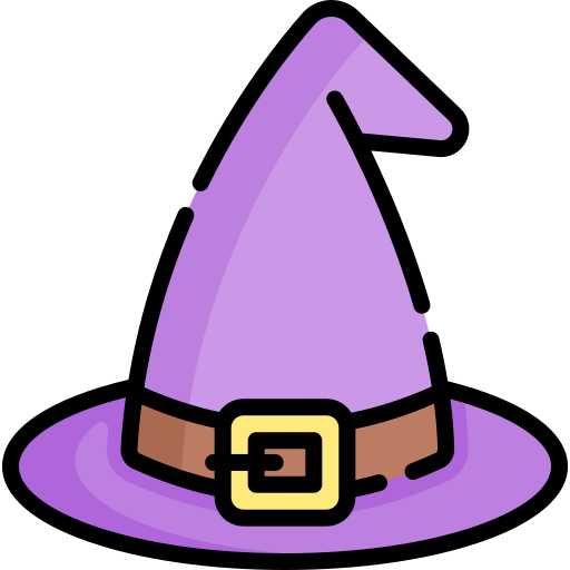 sombrero de bruja icono gratis