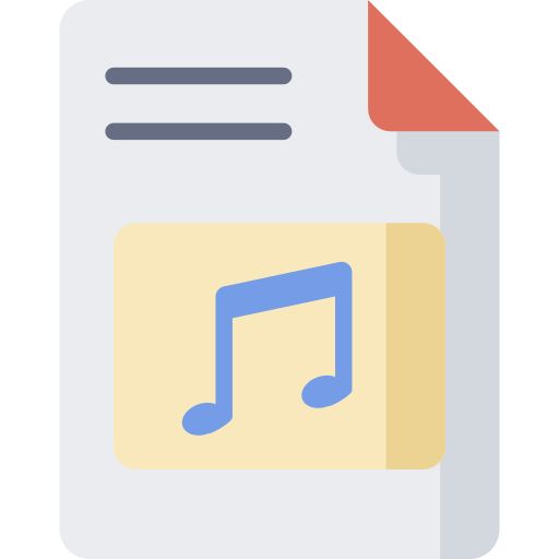 archivo de musica icono gratis