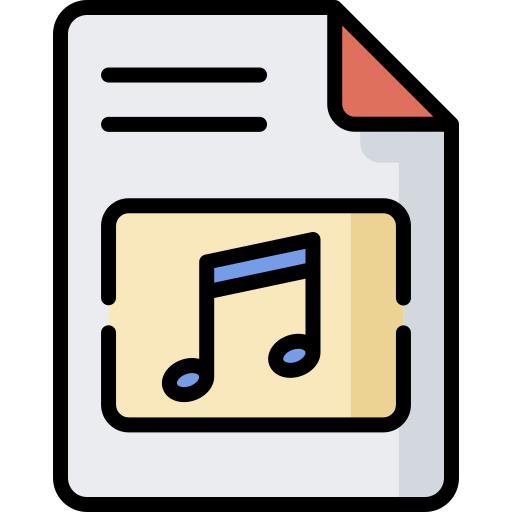 archivo de musica icono gratis