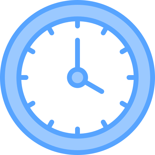 Clock Generic Blue icon