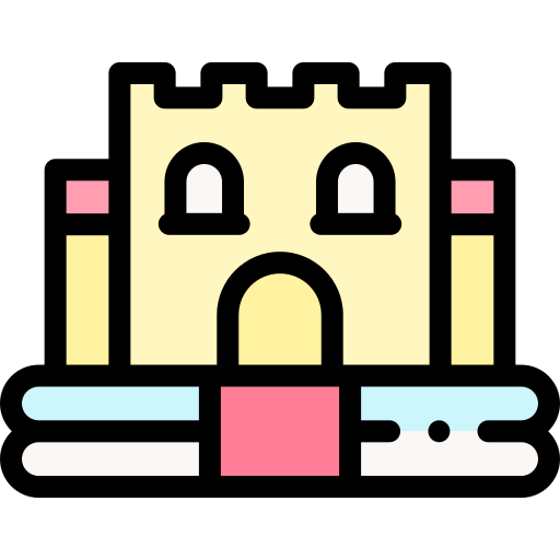 castillo inflable icono gratis