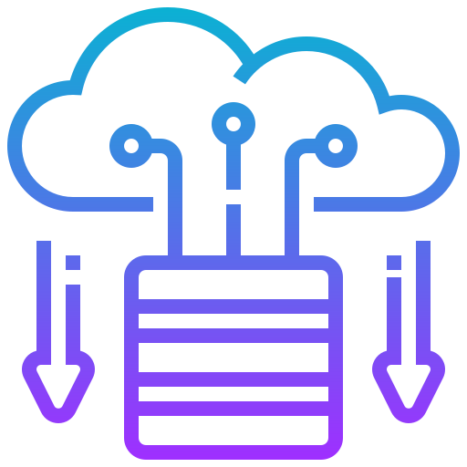 almacenamiento en la nube icono gratis