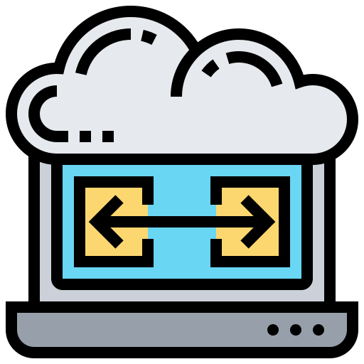 almacenamiento en la nube icono gratis