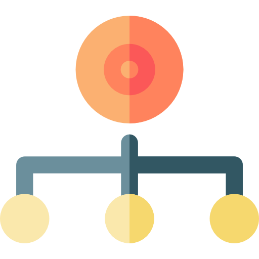 estructura jerarquica icono gratis