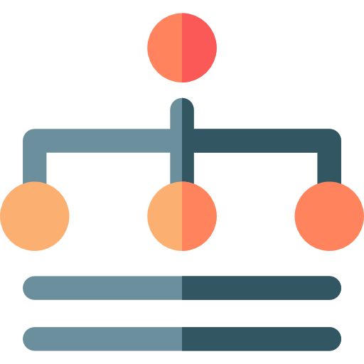 estructura jerarquica icono gratis