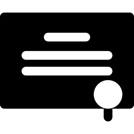 certificado icono gratis