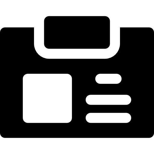 tarjeta de identificación icono gratis