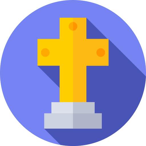 Cross Flat Circular Flat icon