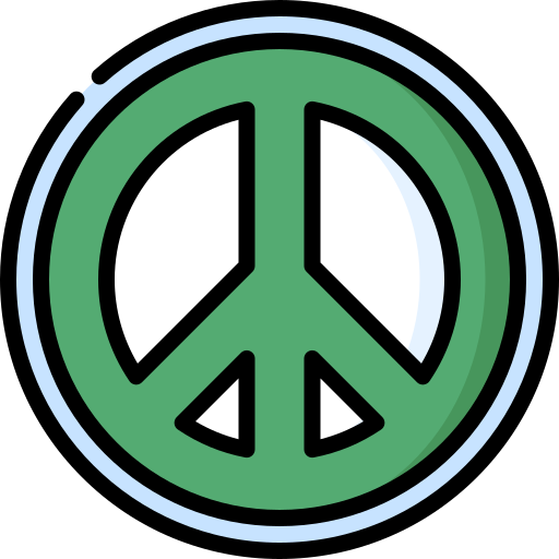 Peace symbol Special Lineal color icon