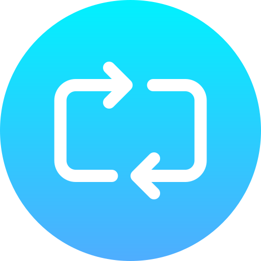 Repeat Generic Flat Gradient icon