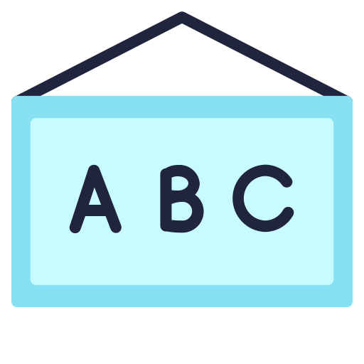 letras abc icono gratis