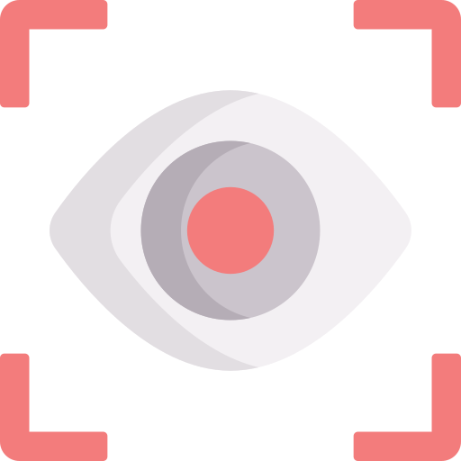 ojo rojo icono gratis