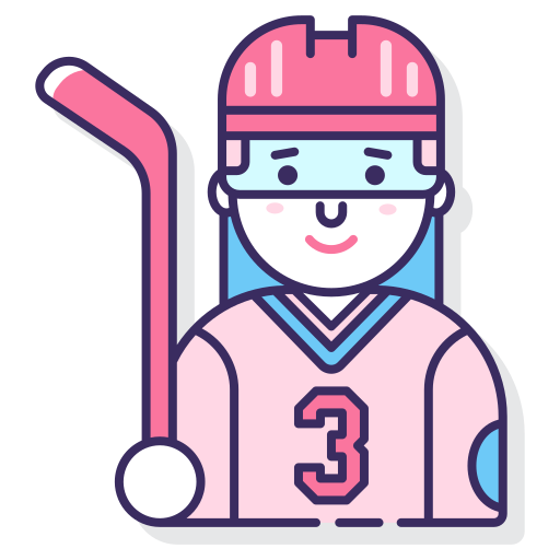 jugador de hockey icono gratis