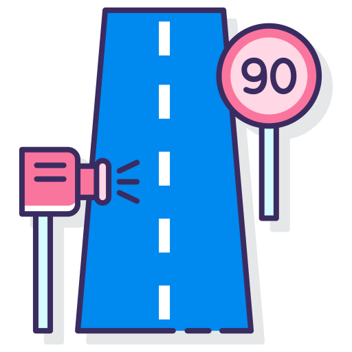 Speed camera free icon