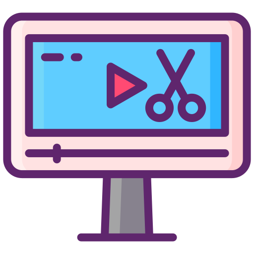 Video editor free icon