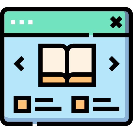 Bookstore Detailed Straight Lineal color icon