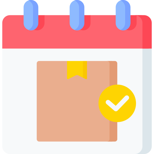 calendario de entregas icono gratis