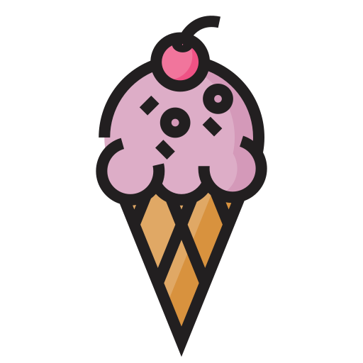 cucurucho de helado icono gratis