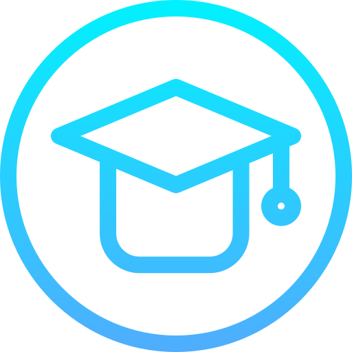 Graduation hat Generic Gradient icon