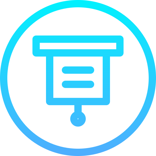 presentación icono gratis