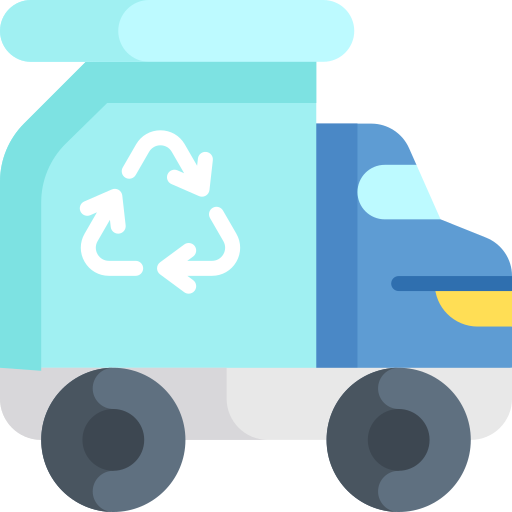 caminhão de reciclagem grátis ícone