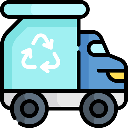 caminhão de reciclagem grátis ícone