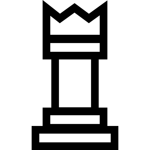 Contorno da peça de xadrez do rei - ícones de formas grátis
