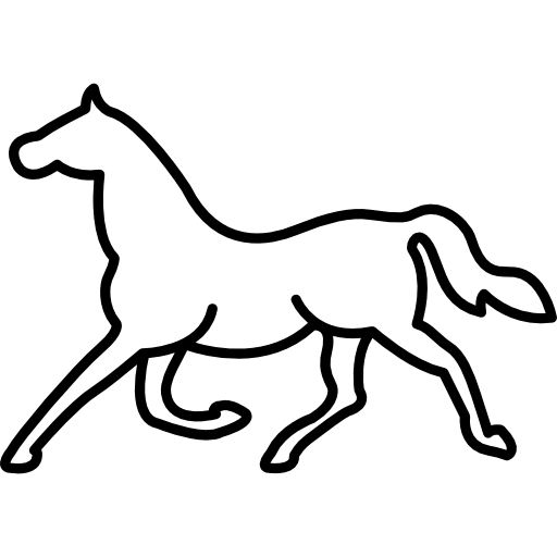 trotting horse clip art
