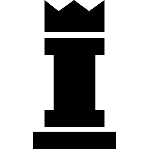 Rei peça de xadrez preto - ícones de formas grátis