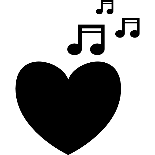 chanson d'amour Icône gratuit