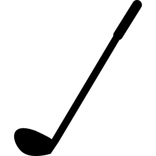 Golf club variant in diagonal position free icon